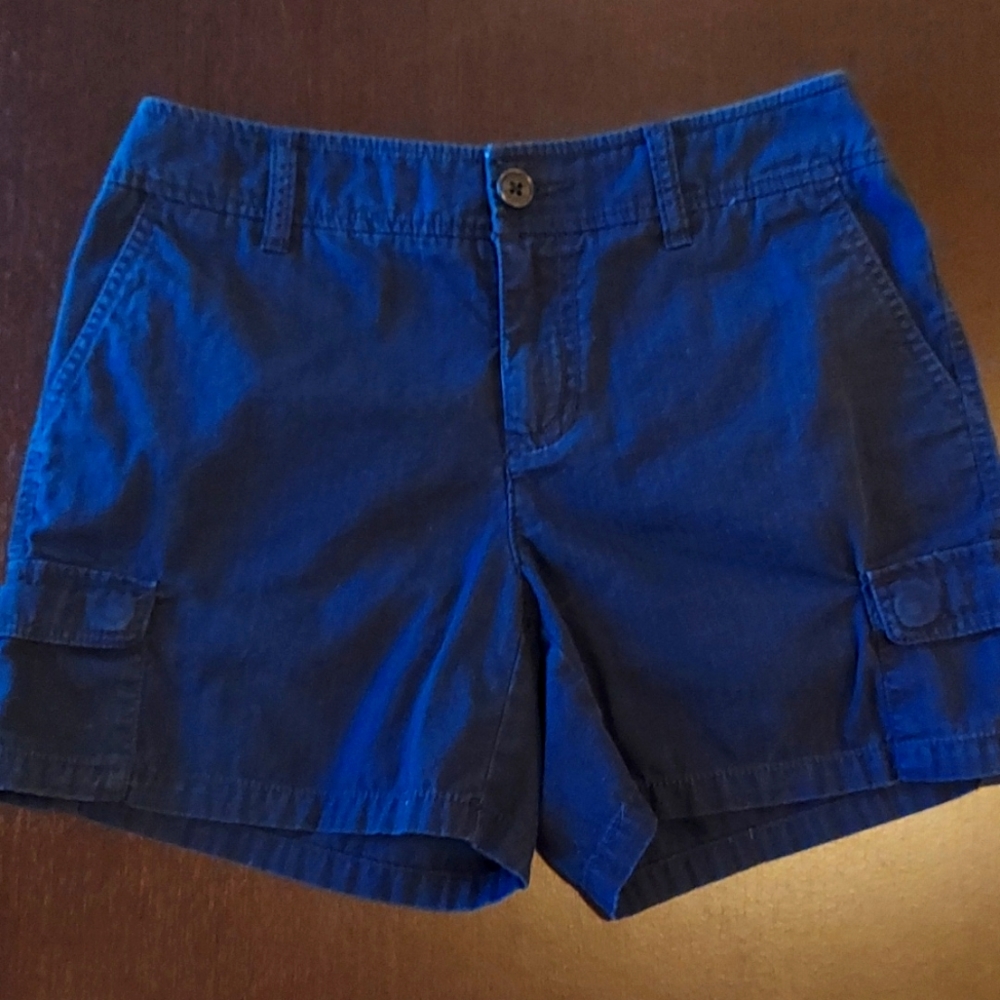 Liz Claiborne Navy Blue Cargo Shorts Size 6P